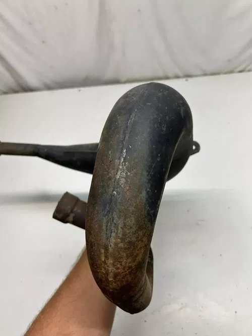 1985 85 Suzuki Quadracer 250 LT250r Lt 250 R OEM Exhaust Pipe Header Chamber