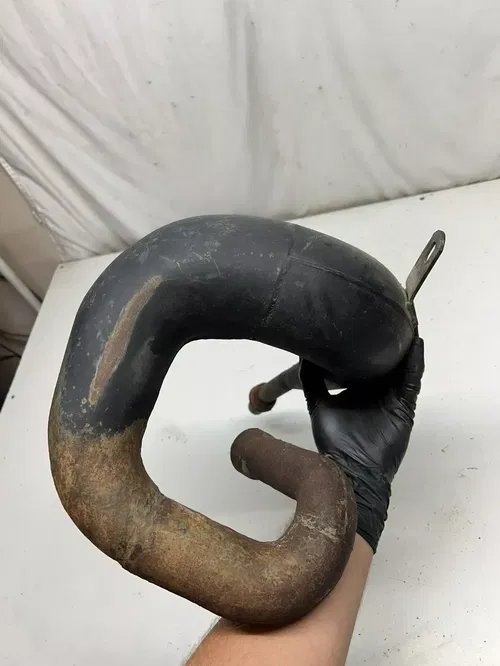 1985 85 Suzuki Quadracer 250 LT250r Lt 250 R OEM Exhaust Pipe Header Chamber