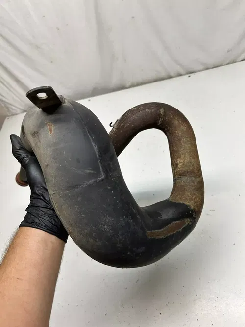 1985 85 Suzuki Quadracer 250 LT250r Lt 250 R OEM Exhaust Pipe Header Chamber