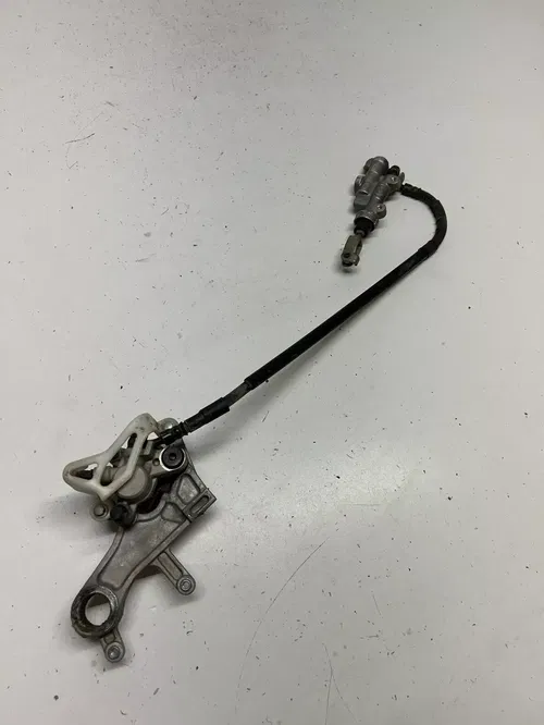 2002 02 Honda Cr250r CR 250 R OEM GOOD! Rear Back Brake Caliper Master Cyl Line