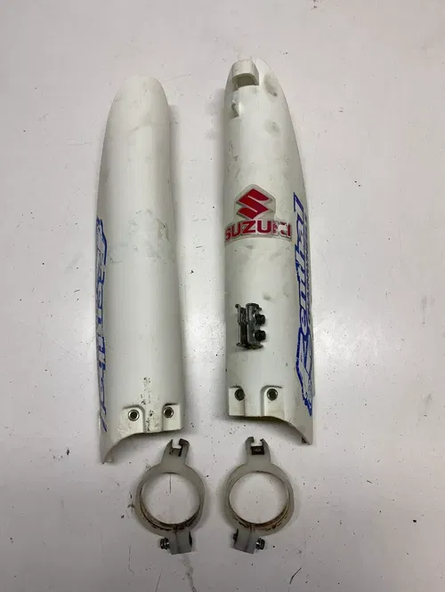1999 99 Suzuki RM250 Rm 250 Left Right Fork Guards Shields Covers Free US Ship
