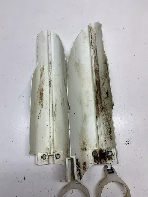 1999 99 Suzuki RM250 Rm 250 Left Right Fork Guards Shields Covers Free US Ship