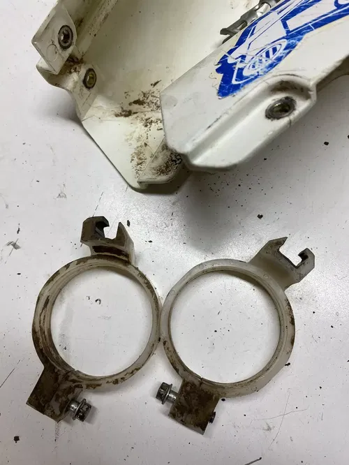 1999 99 Suzuki RM250 Rm 250 Left Right Fork Guards Shields Covers Free US Ship