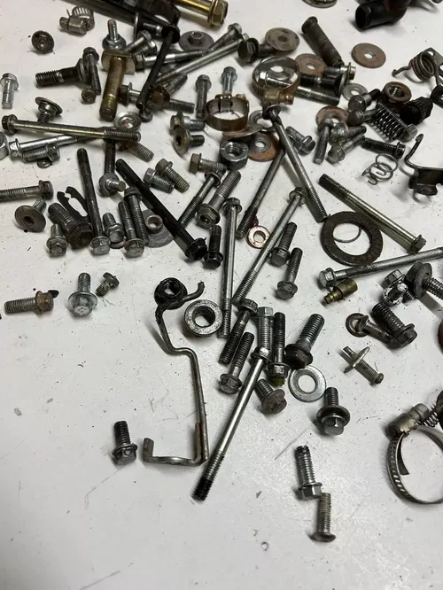 2004 04 HONDA CRF450R crf 450 r LOT Bolts Hardware Mount Peg Filter Cage Axle
