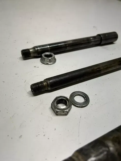 2007 07 Honda CRF450R crf 450 r OEM LOT Front Rear Back Axle Shaft Bolt Nut Bloc
