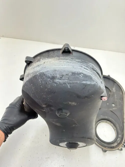 03 2003 Polaris Trailblazer 250 2x4 OEM Clutch Cover Guard Shield Housing Backin