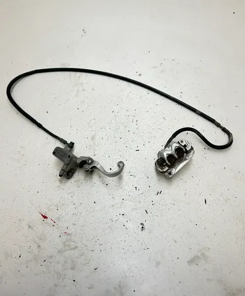 1999 99 Yamaha YZ80 Yz 80 OEM Front Brake Caliper Master Cyl Cylinder Line Lever