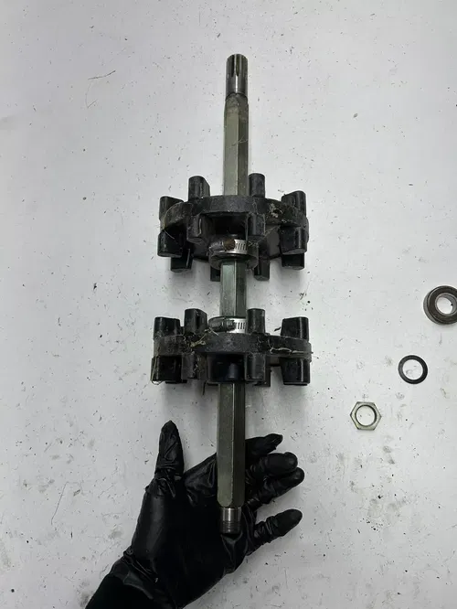 1985 85 YAMAHA PHAZER 480 PZ480 EJ OEM Front Drive Axle Cog Wheel Track Nut