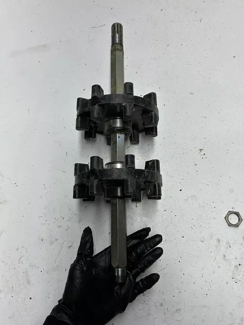 1985 85 YAMAHA PHAZER 480 PZ480 EJ OEM Front Drive Axle Cog Wheel Track Nut