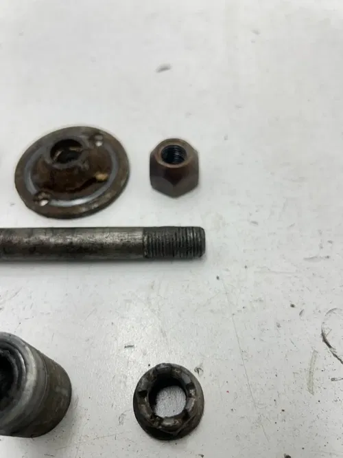 84 1984 Honda XR80 Xr 80 OEM LOT Front Rear Back Axle Shaft Swingarm Bolt Nut