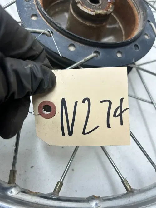 82 1982 Honda XR80 Xr 80 OEM  SLIGHT WOBBLE Front Wheel Rim Hub 16 X 1.4 READ