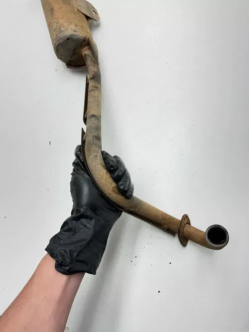 2007 07 Yamaha Grizzly 80 YFM80 OEM GOOD!  Exhaust Header Pipe Silencer Muffler