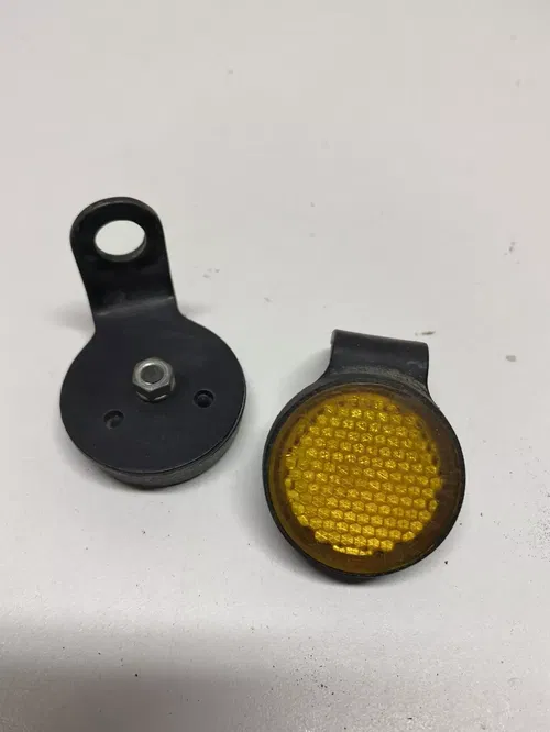70 SUZUKI TC90 BLAZER LF Pair 2 ORANGE YELLOW REFLECTOR Free US Ship