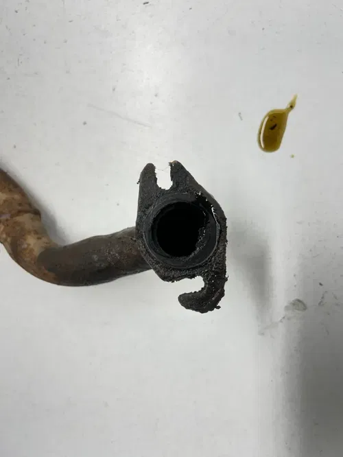 02 2002 Polaris Scrambler 90 2 Stroke OEM Exhaust Header Pipe Muffler GOOD THREA