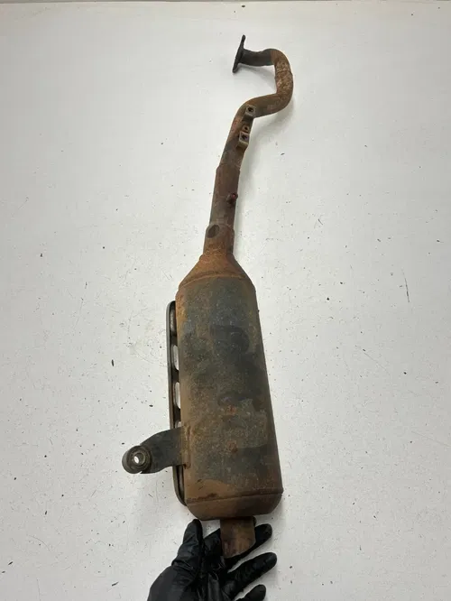 02 2002 Polaris Scrambler 90 2 Stroke OEM Exhaust Header Pipe Muffler GOOD THREA