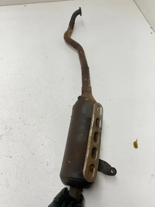 02 2002 Polaris Scrambler 90 2 Stroke OEM Exhaust Header Pipe Muffler GOOD THREA