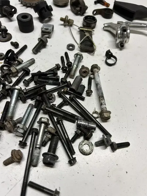2005 05 SUZUKI DRZ125L Drz 125 L OEM LOT Boot Hardware Mount Strap Nut Washer