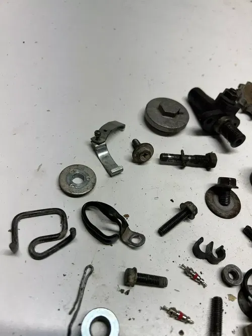 2005 05 SUZUKI DRZ125L Drz 125 L OEM LOT Boot Hardware Mount Strap Nut Washer