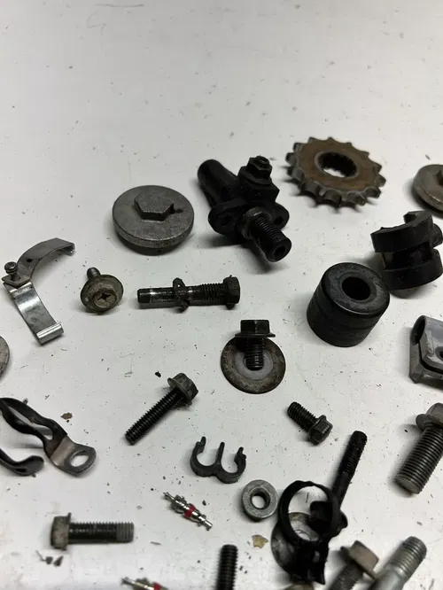 2005 05 SUZUKI DRZ125L Drz 125 L OEM LOT Boot Hardware Mount Strap Nut Washer