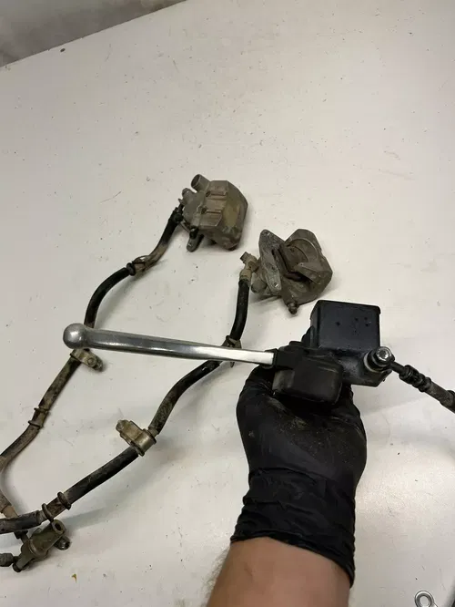1995 95 Honda Sportrax Trx 300ex 300EX WORKING! Front Brake Caliper Master Line