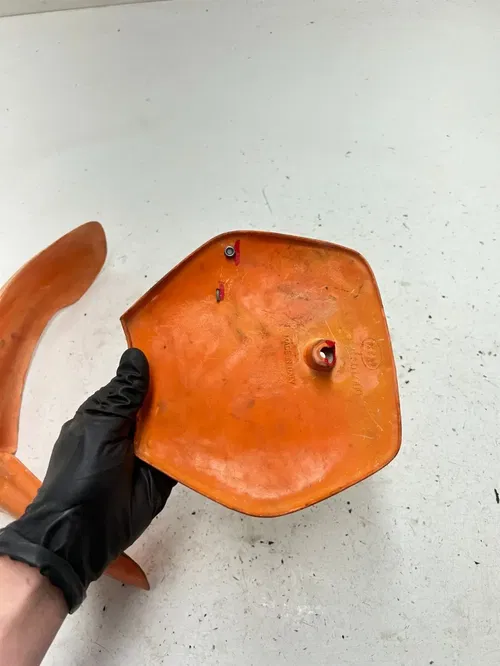 2001 98-01 KTM Adventure JR Mini 50 OEM Front Fender Plastic Guard Shroud Number