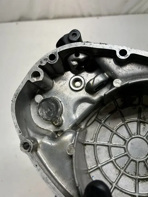 1990 90 Yamaha RT180 RT 180 rt OEM Clutch Cover Case Oil Cap NO BREAKS/CRACK! #3