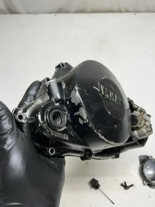 1990 90 Yamaha RT180 RT 180 rt OEM Clutch Cover Case Oil Cap NO BREAKS/CRACK! #3