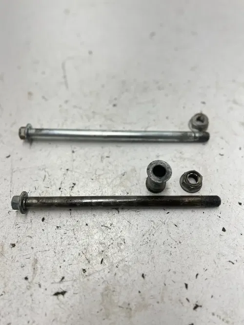 94 1994 Honda XR80R Xr 80 r OEM GOOD THREADS Front Rear Back Axle Axles Bolt