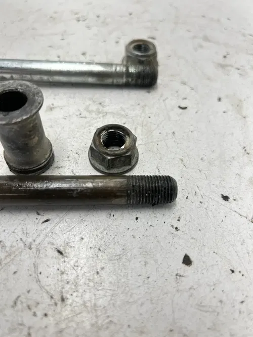 94 1994 Honda XR80R Xr 80 r OEM GOOD THREADS Front Rear Back Axle Axles Bolt