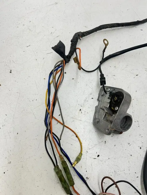 83 1983 Yamaha Tri Moto 175 YT175K OEM GOOD! Wiring Harness Plug Coil ECU CDI