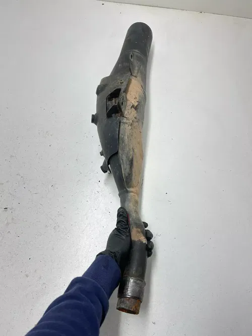 95 1995 Kawasaki KLX650 Klx 650 OEM Exhaust Pipe Muffler Silencer Baffle Header