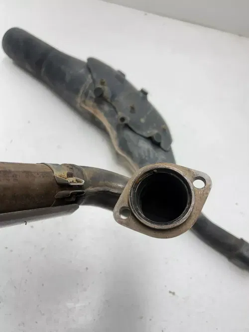 95 1995 Kawasaki KLX650 Klx 650 OEM Exhaust Pipe Muffler Silencer Baffle Header