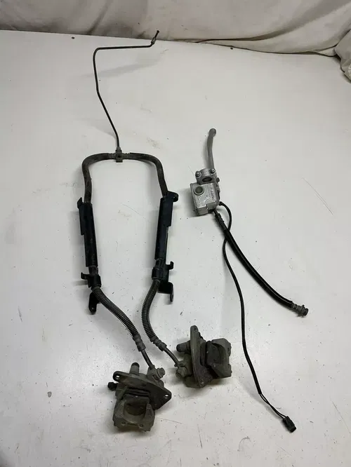2001 01 Yamaha raptor 660 WORKING front brake master cyl caliper line mount