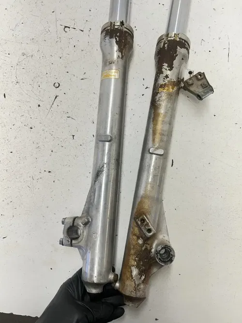 82 1982 Honda XR500R Xr 500 r OEM Front Fork Forks Suspension Shock Tube READ