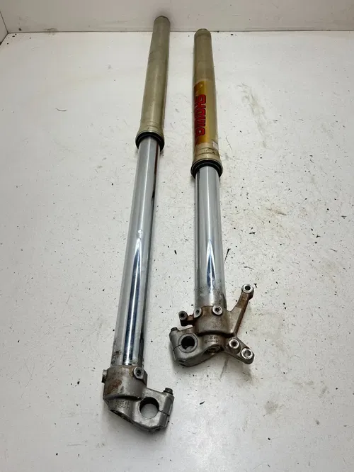 02 2002 Honda CRF450R Crf 450 r OEM Front Fork Forks Suspension Shock Tube L R