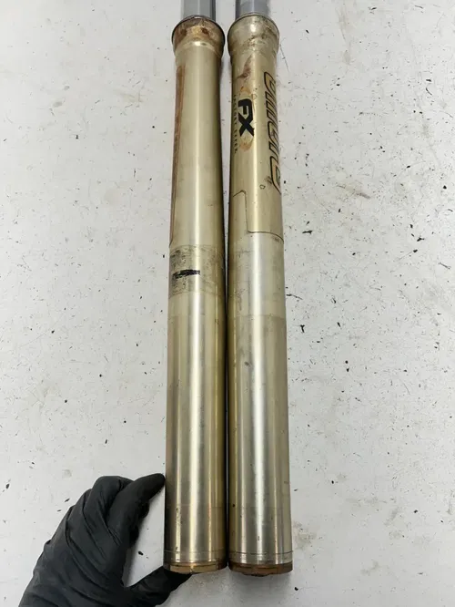 02 2002 Honda CRF450R Crf 450 r OEM Front Fork Forks Suspension Shock Tube L R