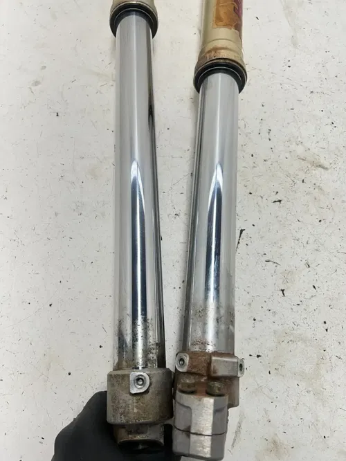 02 2002 Honda CRF450R Crf 450 r OEM Front Fork Forks Suspension Shock Tube L R