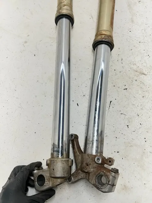 02 2002 Honda CRF450R Crf 450 r OEM Front Fork Forks Suspension Shock Tube L R