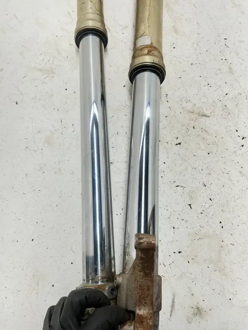 02 2002 Honda CRF450R Crf 450 r OEM Front Fork Forks Suspension Shock Tube L R