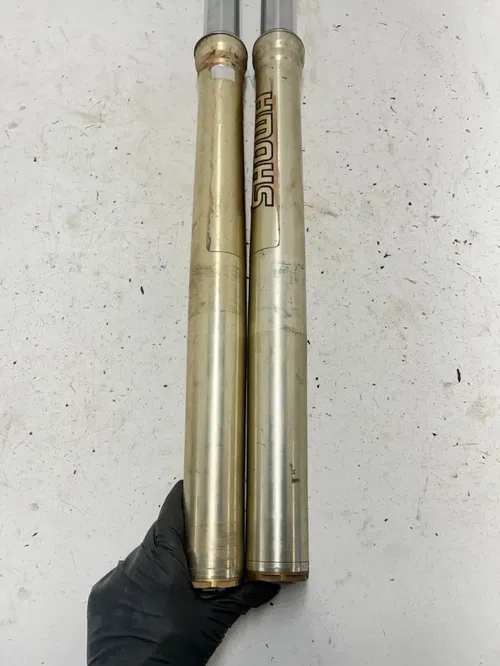 02 2002 Honda CRF450R Crf 450 r OEM Front Fork Forks Suspension Shock Tube L R