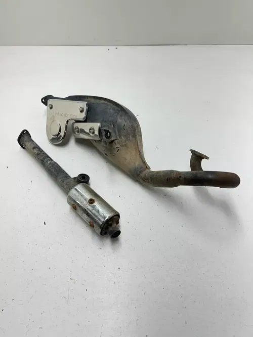 04 2004 Arctic Cat 90 Y-12 Youth Atv 2x4 OEM Exhaust Header Pipe Silencer Muffle