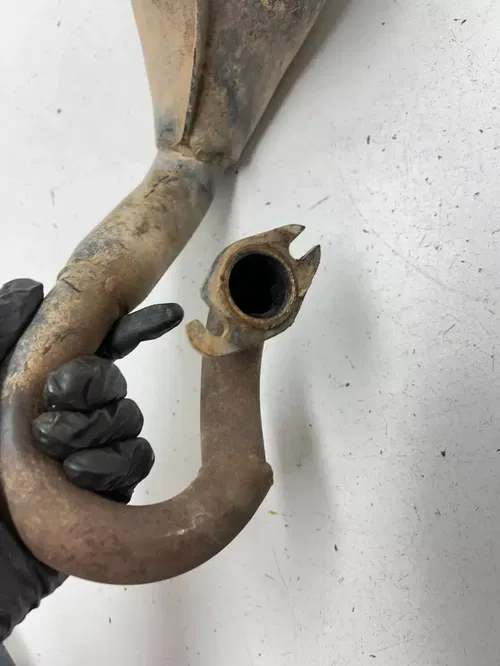 04 2004 Arctic Cat 90 Y-12 Youth Atv 2x4 OEM Exhaust Header Pipe Silencer Muffle