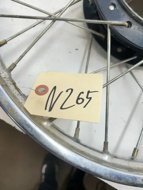 81 1981 Honda XR80 Xr 80 OEM Front Wheel Rim Hub 16 X 1.4 SLIGHT WOBBLE READ
