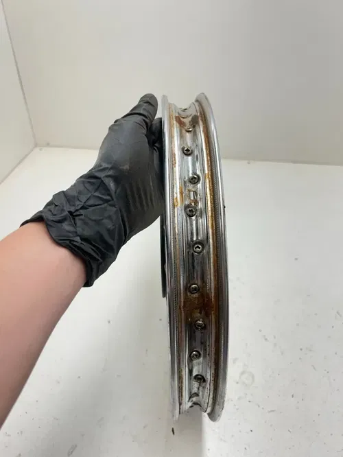 81 1981 Honda XR80 Xr 80 OEM Front Wheel Rim Hub 16 X 1.4 SLIGHT WOBBLE READ