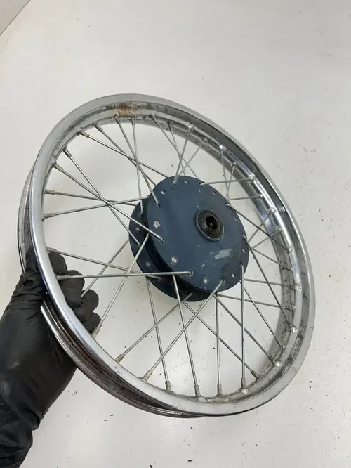 81 1981 Honda XR80 Xr 80 OEM Front Wheel Rim Hub 16 X 1.4 SLIGHT WOBBLE READ