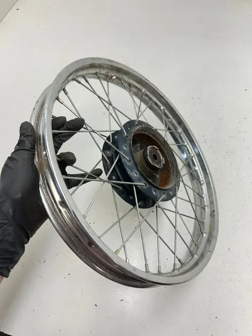 81 1981 Honda XR80 Xr 80 OEM Front Wheel Rim Hub 16 X 1.4 SLIGHT WOBBLE READ
