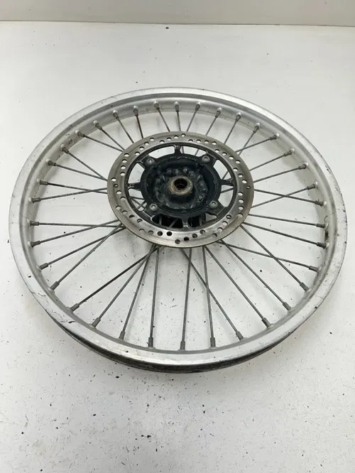 84 1984 Honda Xr 500 R Xr500r OEM Front Wheel Rim Hub Sprocket Rotor Assembly