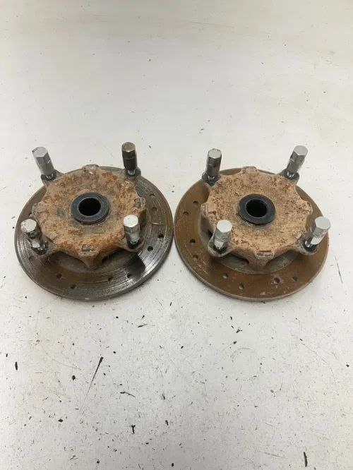 02 2002 Polaris Ranger 500 4x4 OEM GOOD Rear Back Right Left Hub Hubs Disc Brake