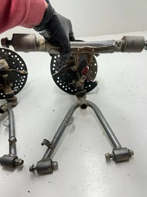 98 1998 Honda TRX300EX Trx 300 ex OEM GOOD! Front A Arms Spindle Hub Control