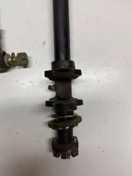 1994 94 Polaris Trail Boss 400 4x4 Steering Shaft Tie Rods Guide Mount Free Ship